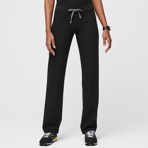 Figs Livingston basic scrub pants, black, size S regular